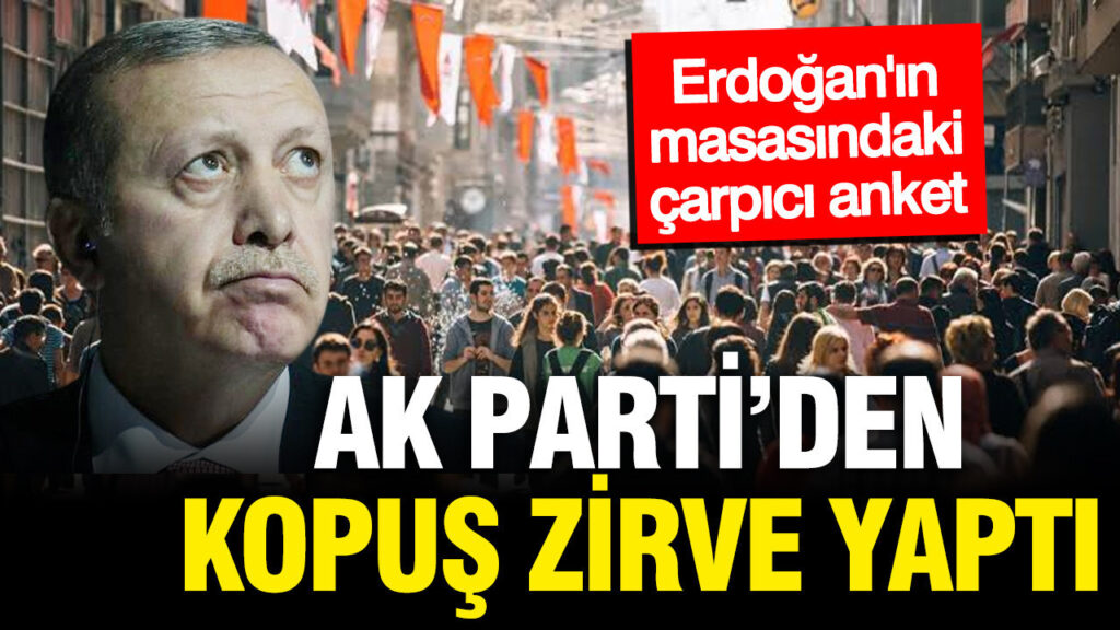 Erdoğan’ın Masasında Şaşırtan Anket: AK Parti’ye Oy Verenler Erdoğan’dan Uzaklaşıyor